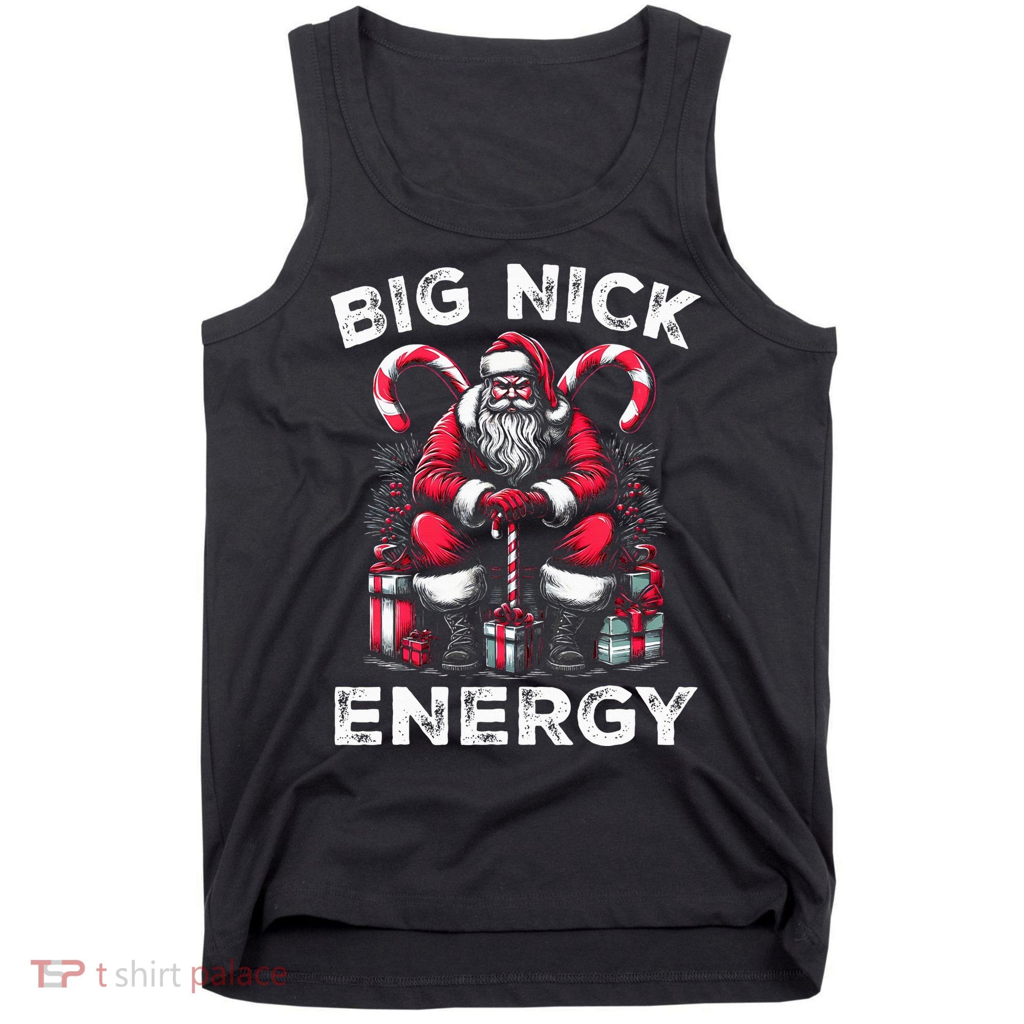 Big Nick Energy Funny Santa Claus Christmas Tank Top