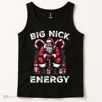 Big Nick Energy Funny Santa Claus Christmas Tank Top thumb 2