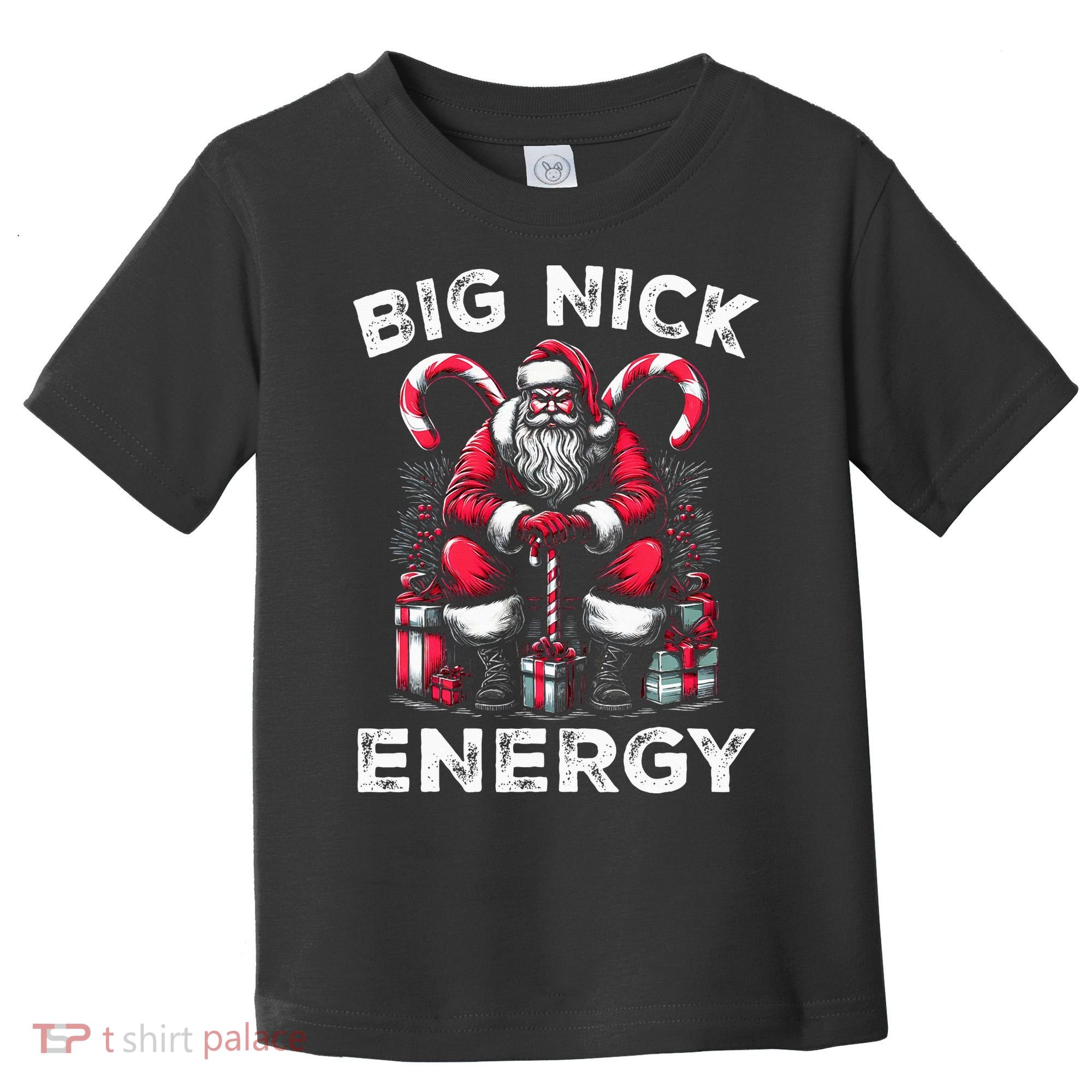 Big Nick Energy Funny Santa Claus Christmas Toddler T-Shirt