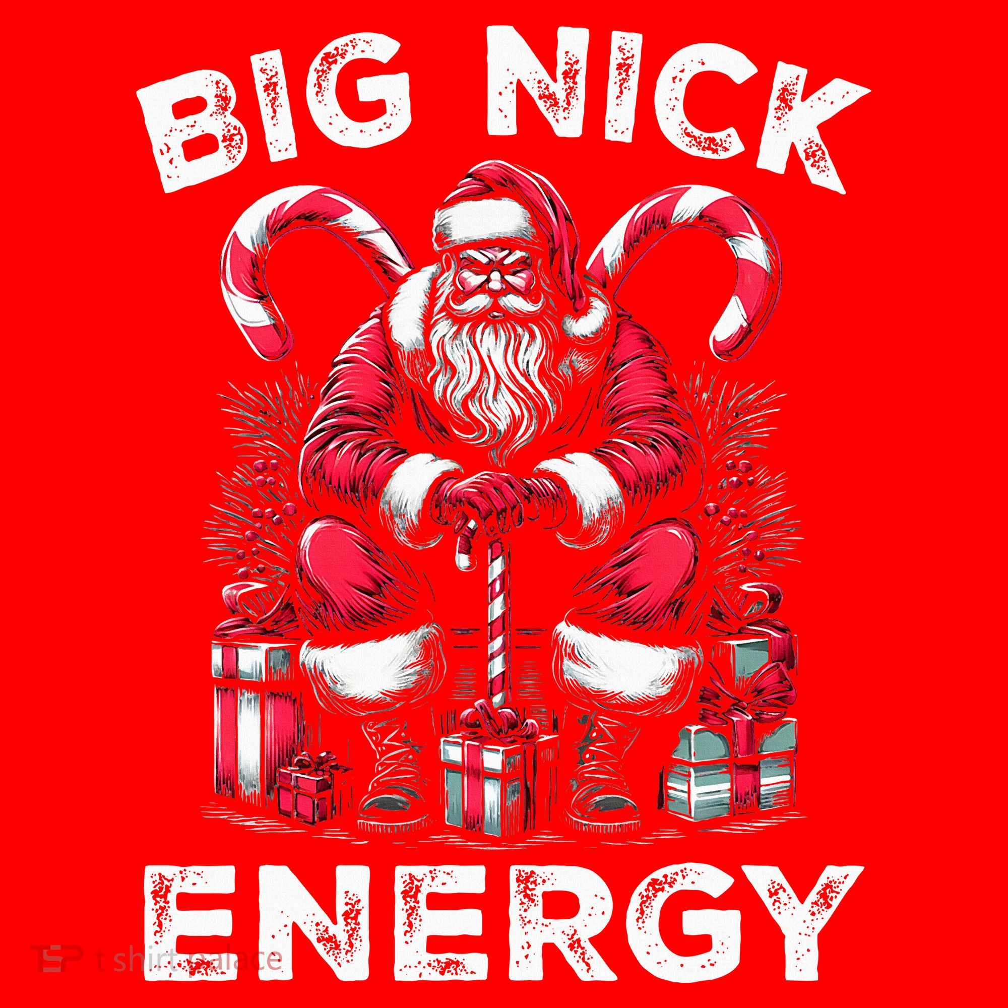 Big Nick Energy Funny Santa Claus Christmas Santa Hat