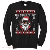 Big Nick Energy African American Santa Ugly Sweater Pullover Hoodie Sweatshirt thumb 0