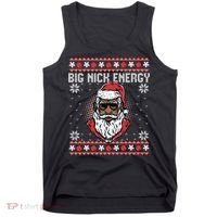 Big Nick Energy African American Santa Ugly Sweater Pullover Hoodie Tank Top thumb 0