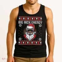 Big Nick Energy African American Santa Ugly Sweater Pullover Hoodie Tank Top thumb 3