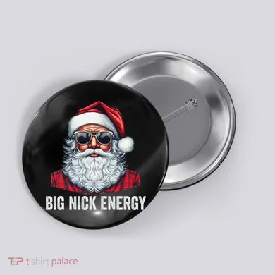 Big Nick Energy Santa Button