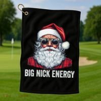 Big Nick Energy Santa Golf Towel thumb 1