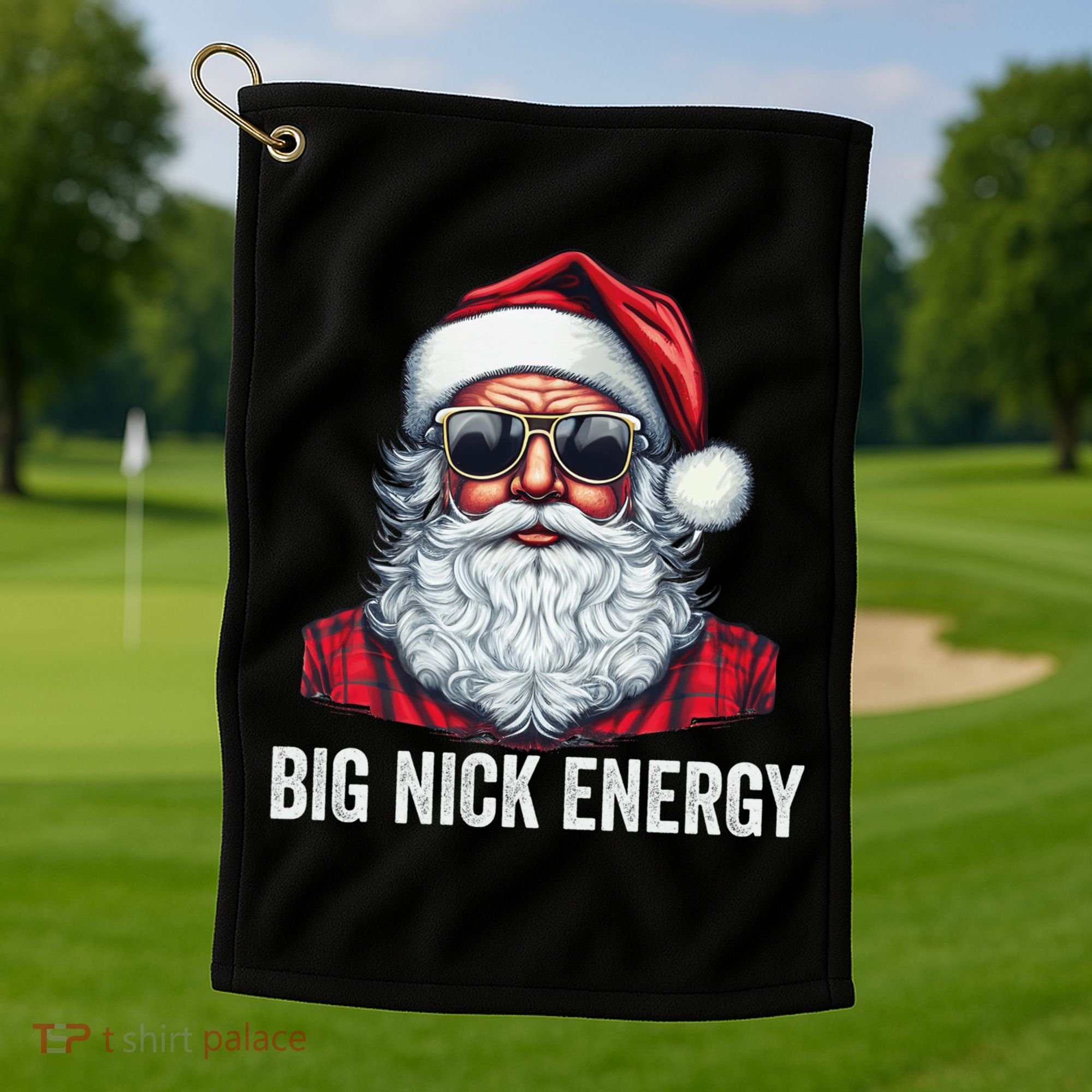 Big Nick Energy Santa Golf Towel