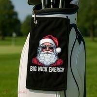 Big Nick Energy Santa Golf Towel thumb 2