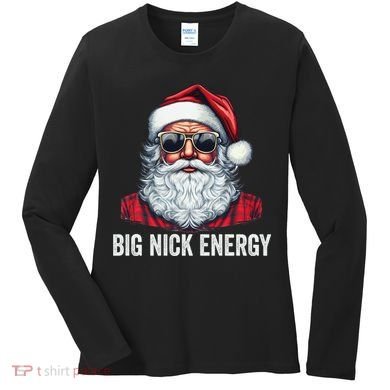 Big Nick Energy Santa Women's Long Sleeve Shirt
