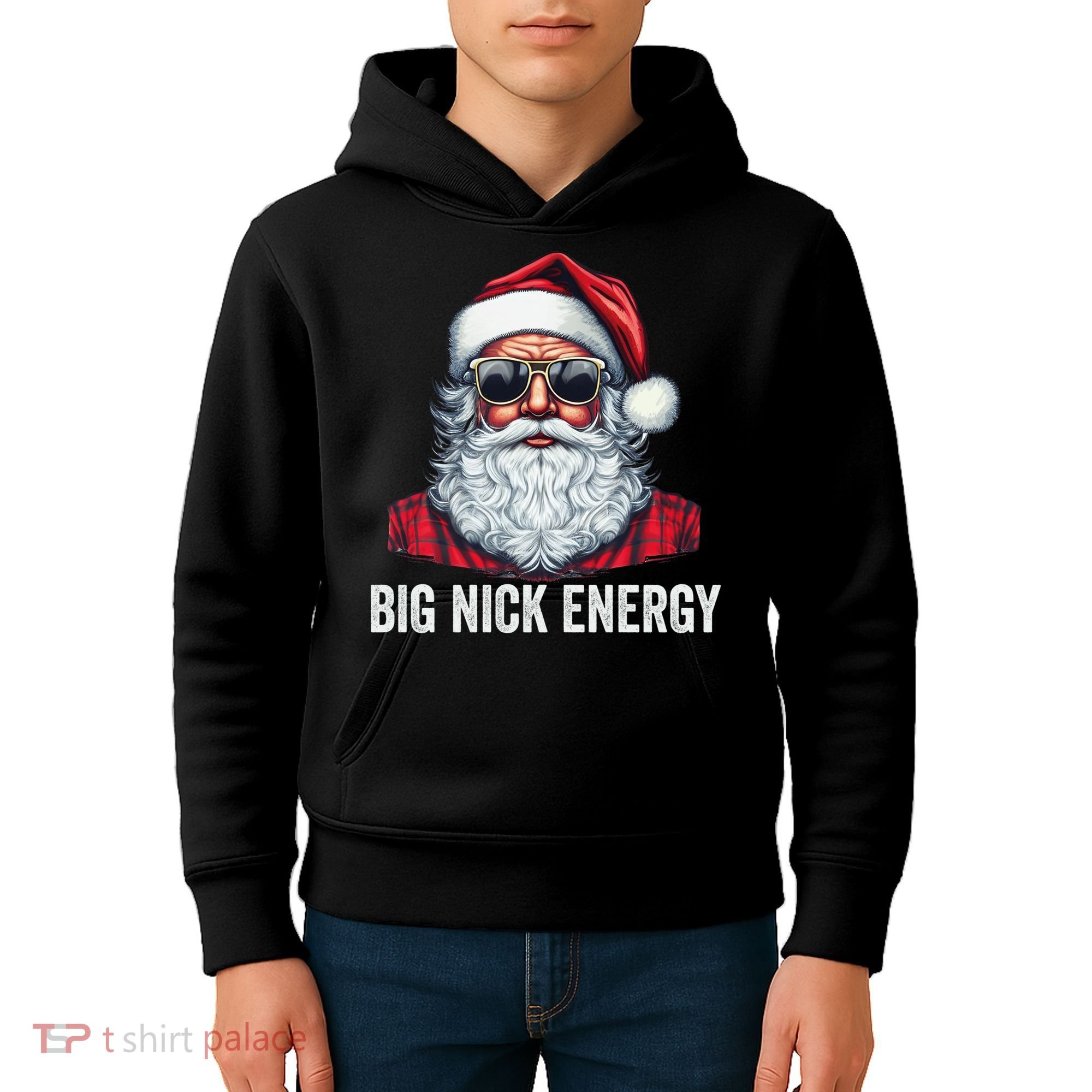 Big Nick Energy Santa Kids Hoodie