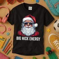 Big Nick Energy Santa Kids T-Shirt thumb 3