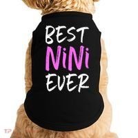Best Nini Ever Cool Funny Gift Doggie Tank thumb 0