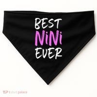 Best Nini Ever Cool Funny Gift USA-Made Doggie Bandana thumb 0