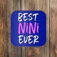 Best Nini Ever Cool Funny Gift Coaster thumb 0