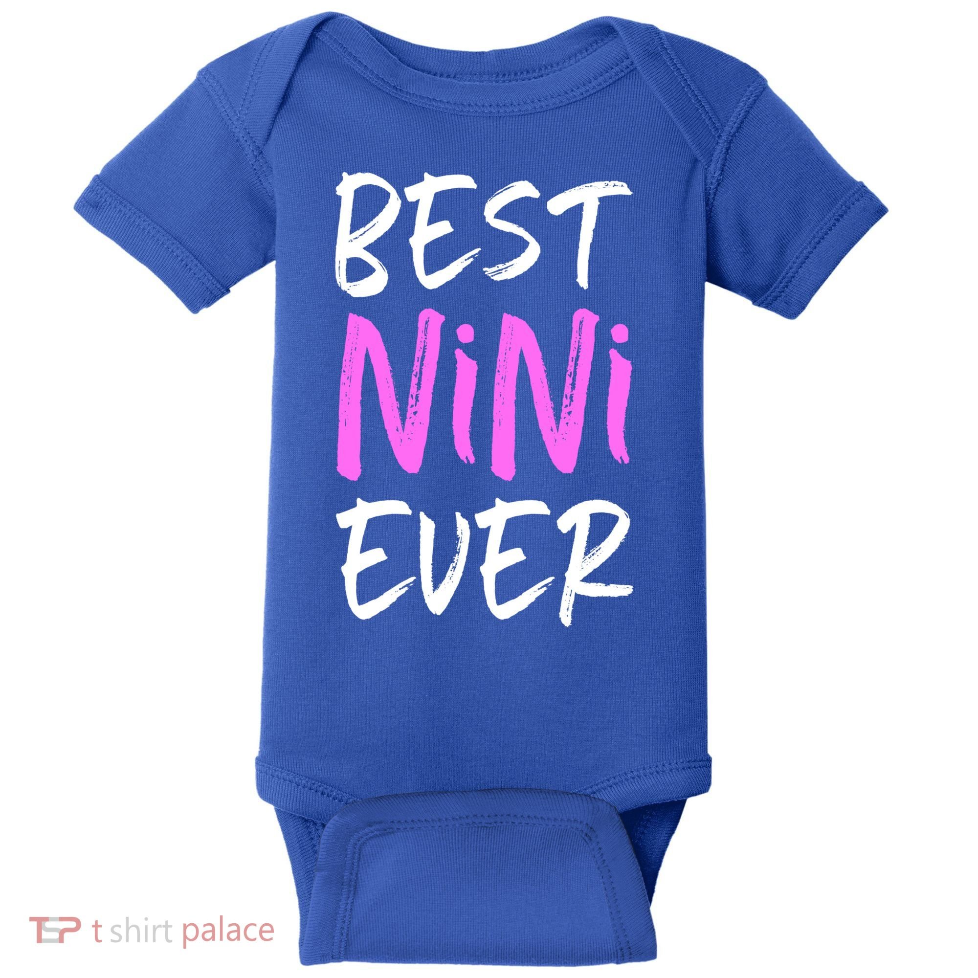 Best Nini Ever Cool Funny Gift Baby Bodysuit
