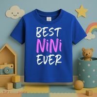 Best Nini Ever Cool Funny Gift Toddler T-Shirt thumb 3