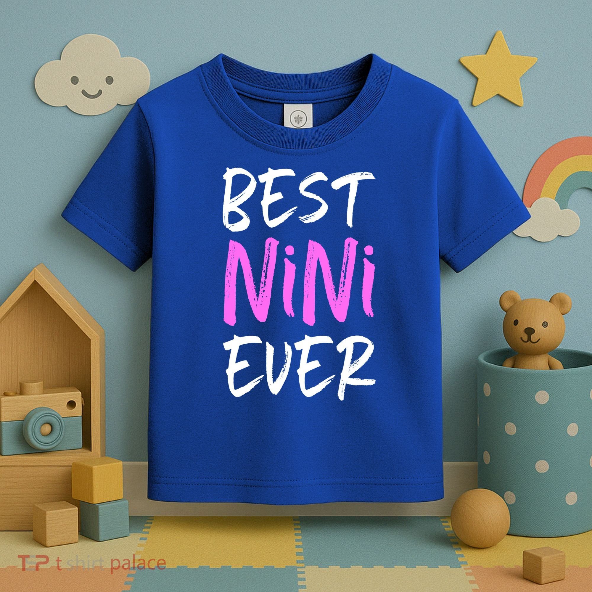 Best Nini Ever Cool Funny Gift Toddler T-Shirt