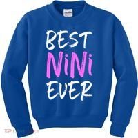 Best Nini Ever Cool Funny Gift Kids Sweatshirt thumb 0