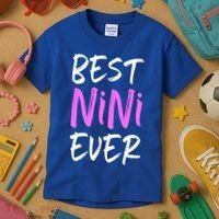 Best Nini Ever Cool Funny Gift Kids T-Shirt thumb 3