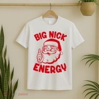 Big Nick Energy Santa Claus Funny Xmas Christmas T-Shirt thumb 2