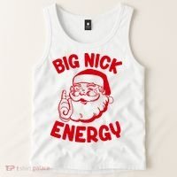 Big Nick Energy Santa Claus Funny Xmas Christmas Tank Top thumb 2