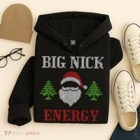 Big Nick Energy - Ugly Sweater - Big Nick Energy Santa Hoodie thumb 4