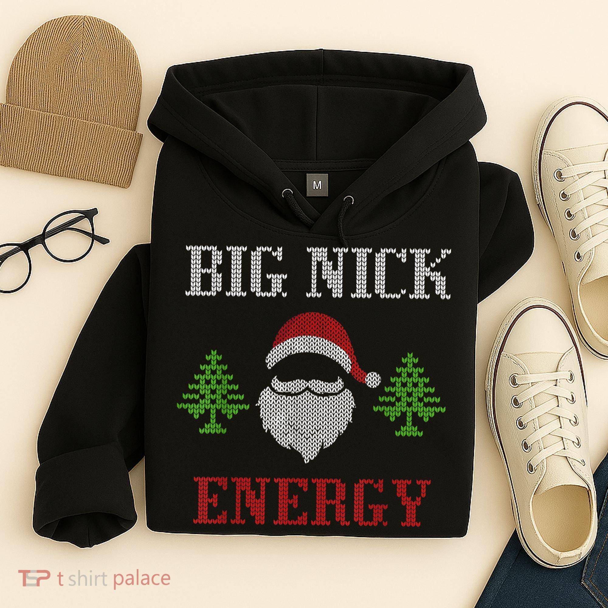 Big Nick Energy - Ugly Sweater - Big Nick Energy Santa Hoodie