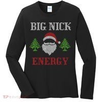 Big Nick Energy - Ugly Sweater - Big Nick Energy Santa Women's Long Sleeve Shirt thumb 0