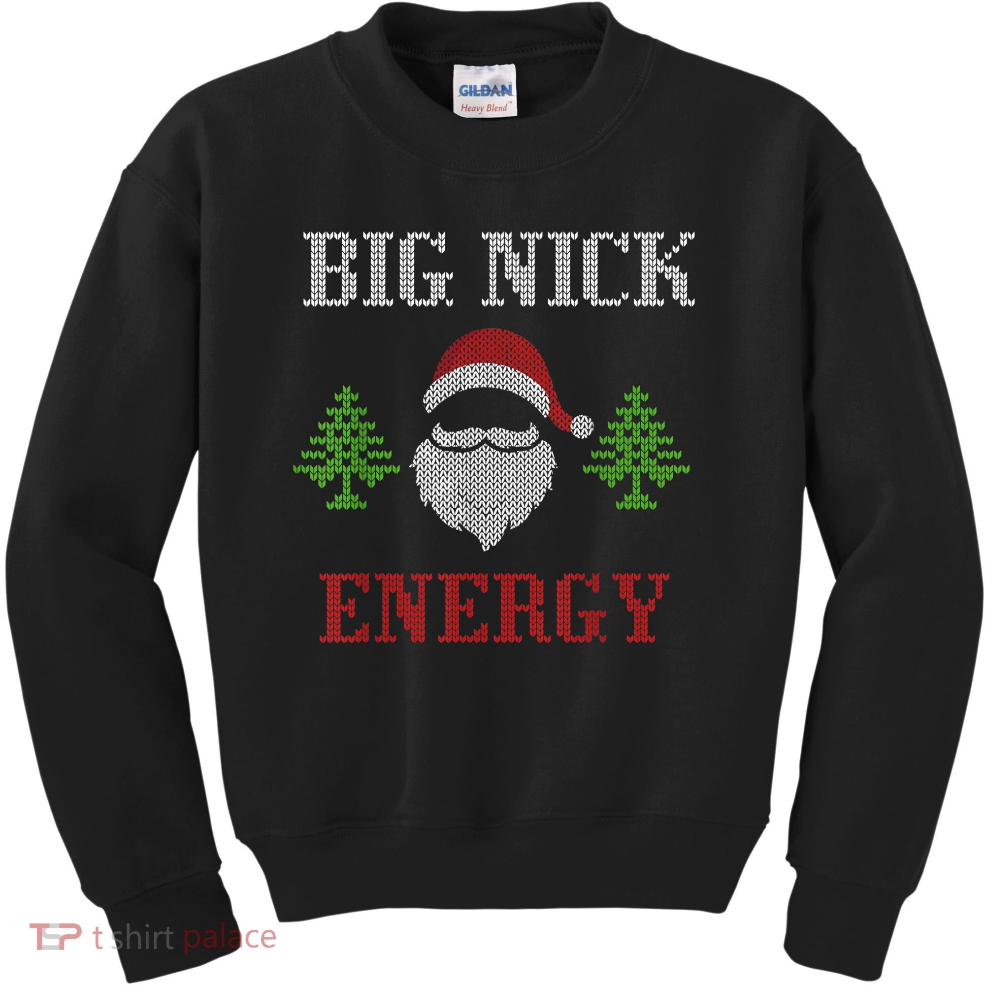 Big Nick Energy - Ugly Sweater - Big Nick Energy Santa Kids Sweatshirt