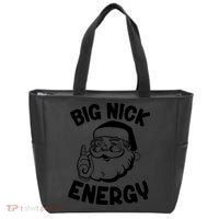 Big Nick Energy Santa Claus Funny Xmas Christmas Tote Bag thumb 0