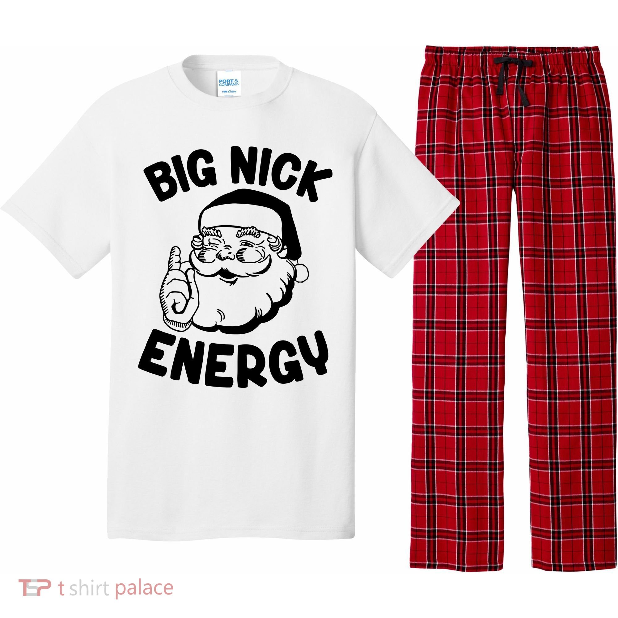 Big Nick Energy Santa Claus Funny Xmas Christmas Pajama Set