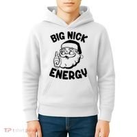 Big Nick Energy Santa Claus Funny Xmas Christmas Kids Hoodie thumb 4