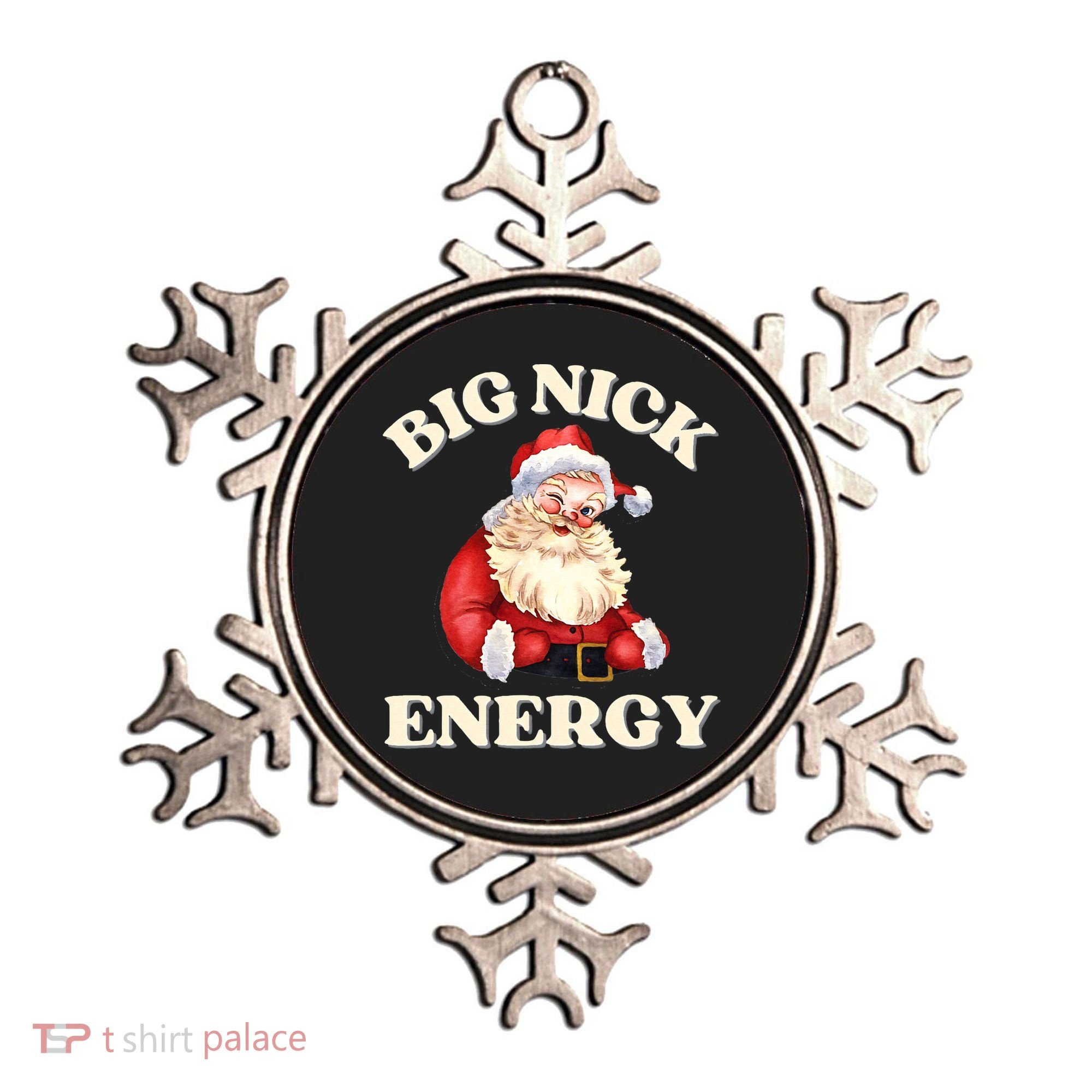 Big Nick Energy Christmas Santa Inappropriate Christmas Ornament