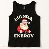 Big Nick Energy Christmas Santa Inappropriate Christmas Tank Top thumb 2