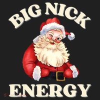 Big Nick Energy Christmas Santa Inappropriate Christmas Golf Towel thumb 3