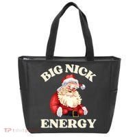 Big Nick Energy Christmas Santa Inappropriate Christmas Tote Bag thumb 0