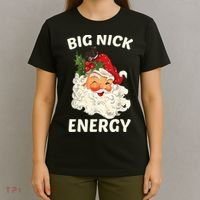 Big Nick Energy Funny Santa Christmas T-Shirt thumb 4