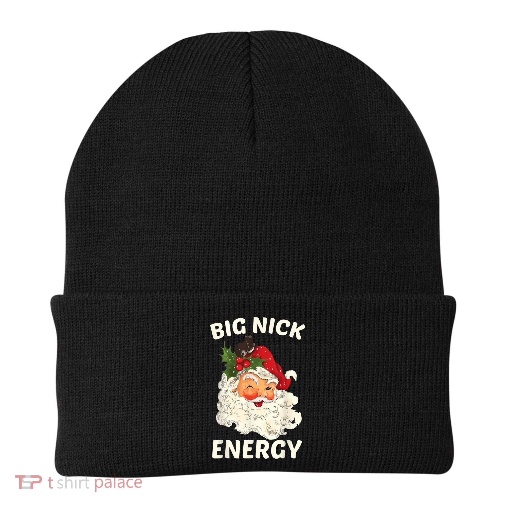 Big Nick Energy Funny Santa Christmas Beanie