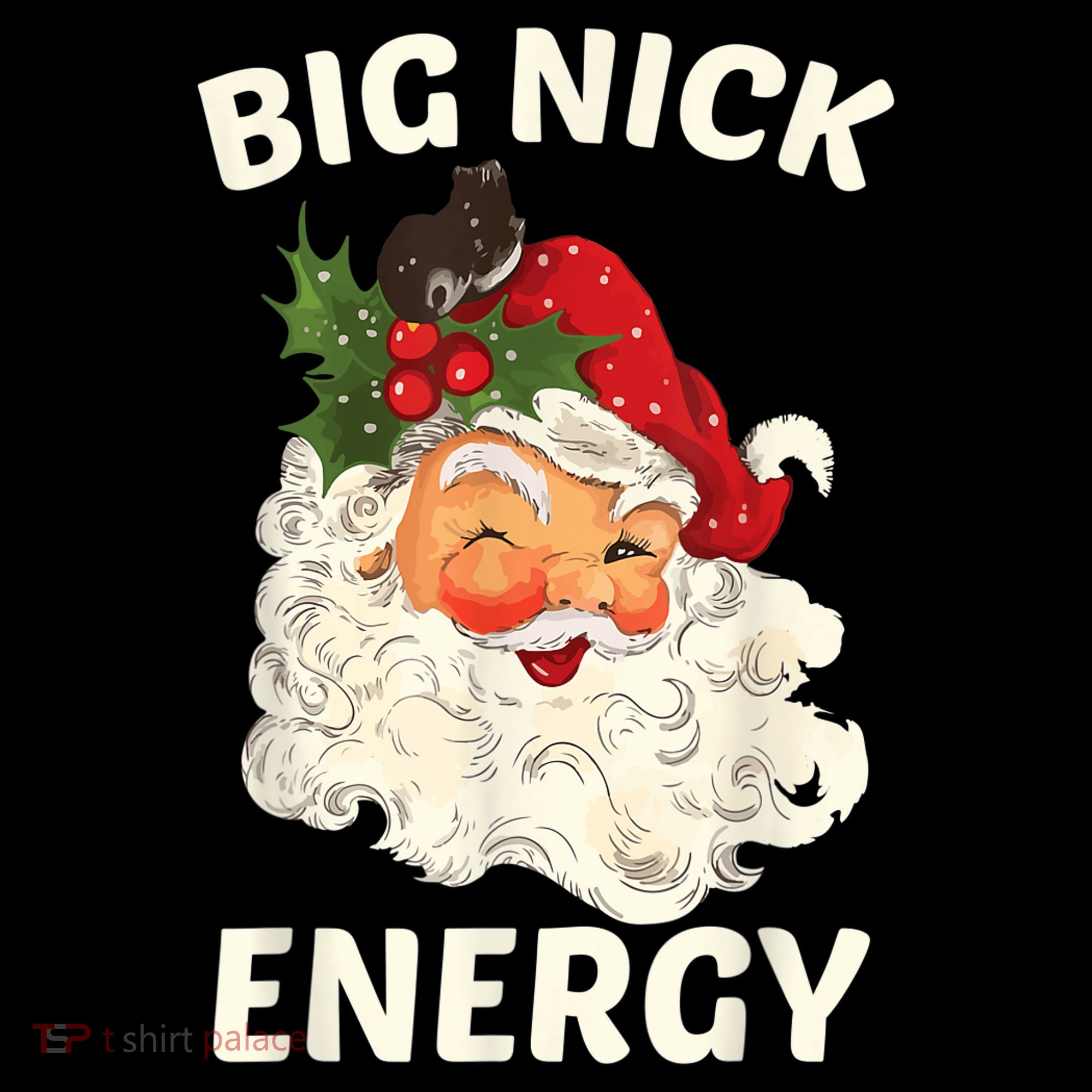 Big Nick Energy Funny Santa Christmas Women's Hoodie