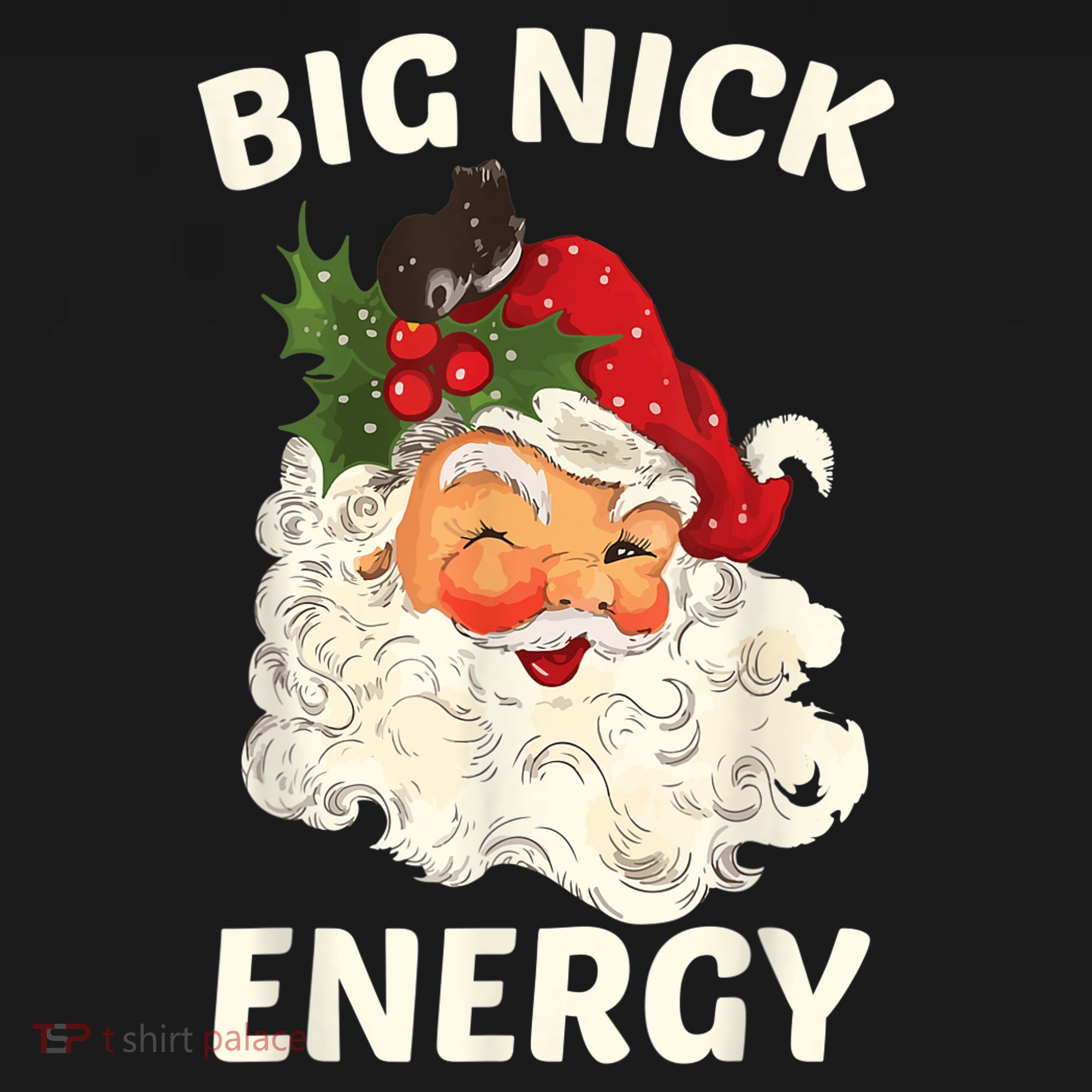 Big Nick Energy Funny Santa Christmas Women's Tank Top