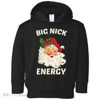Big Nick Energy Funny Santa Christmas Toddler Hoodie thumb 0