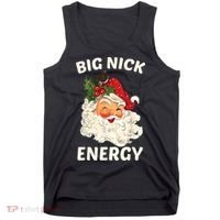 Big Nick Energy Funny Santa Christmas Tank Top thumb 0
