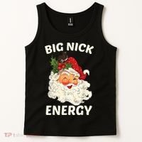 Big Nick Energy Funny Santa Christmas Tank Top thumb 2