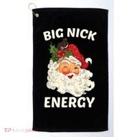 Big Nick Energy Funny Santa Christmas Golf Towel thumb 0