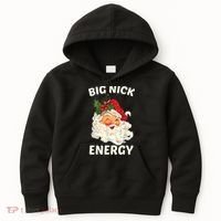 Big Nick Energy Funny Santa Christmas Kids Hoodie thumb 0