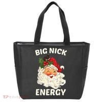 Big Nick Energy Funny Santa Christmas Tote Bag thumb 0