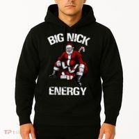 Big Nick Energy Funny Santa Christmas Hoodie thumb 2