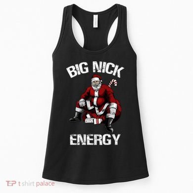 Big Nick Energy Funny Santa Christmas Women's Tank Top