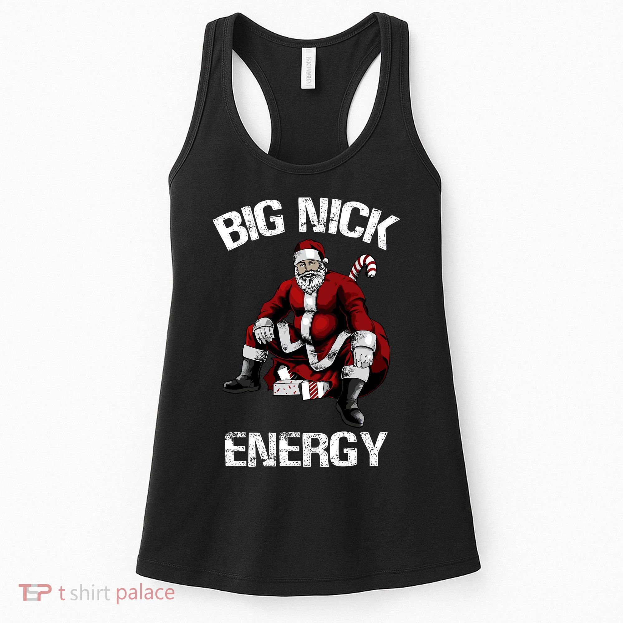 Big Nick Energy Funny Santa Christmas Women's Tank Top