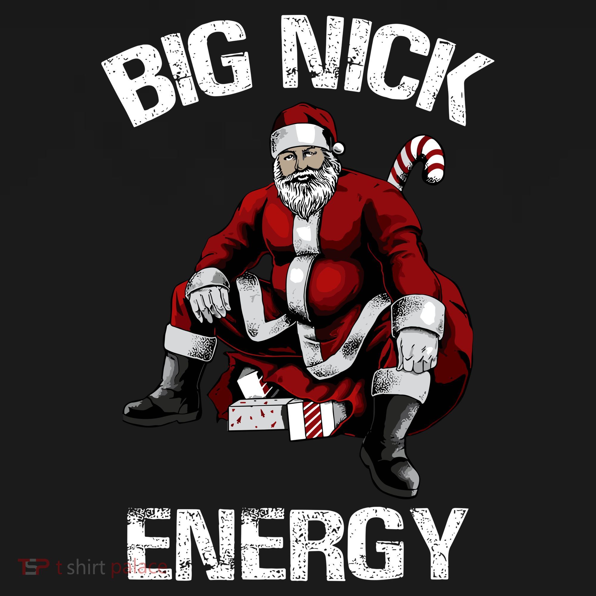 Big Nick Energy Funny Santa Christmas Women's Tank Top