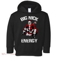 Big Nick Energy Funny Santa Christmas Toddler Hoodie thumb 0